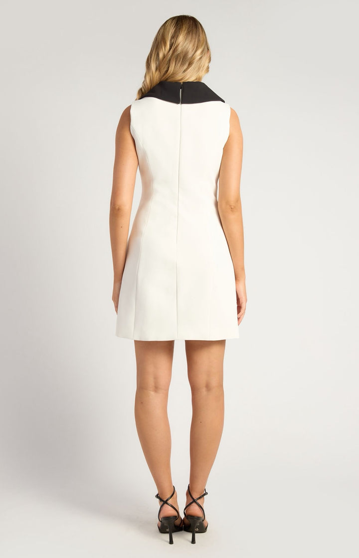 The Monaco Tailored Contrast Mini Dress