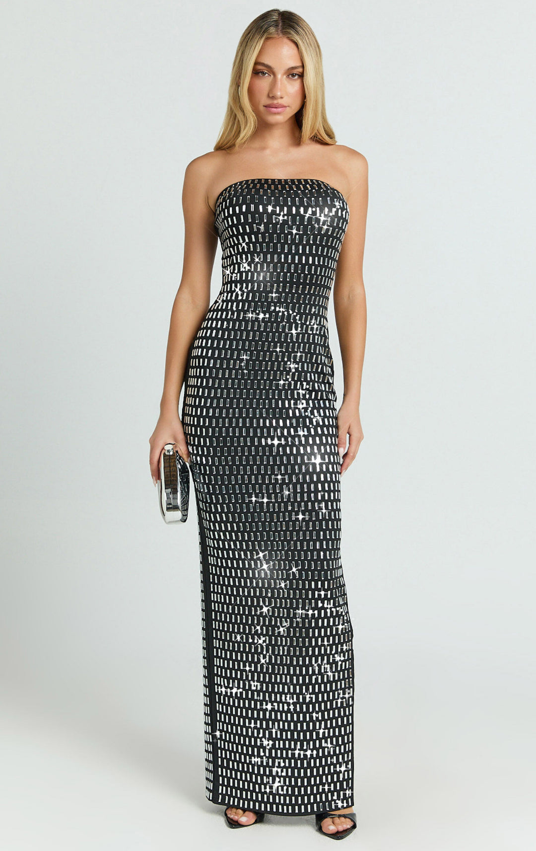 Malika Embellished Bandeau Maxi Dress